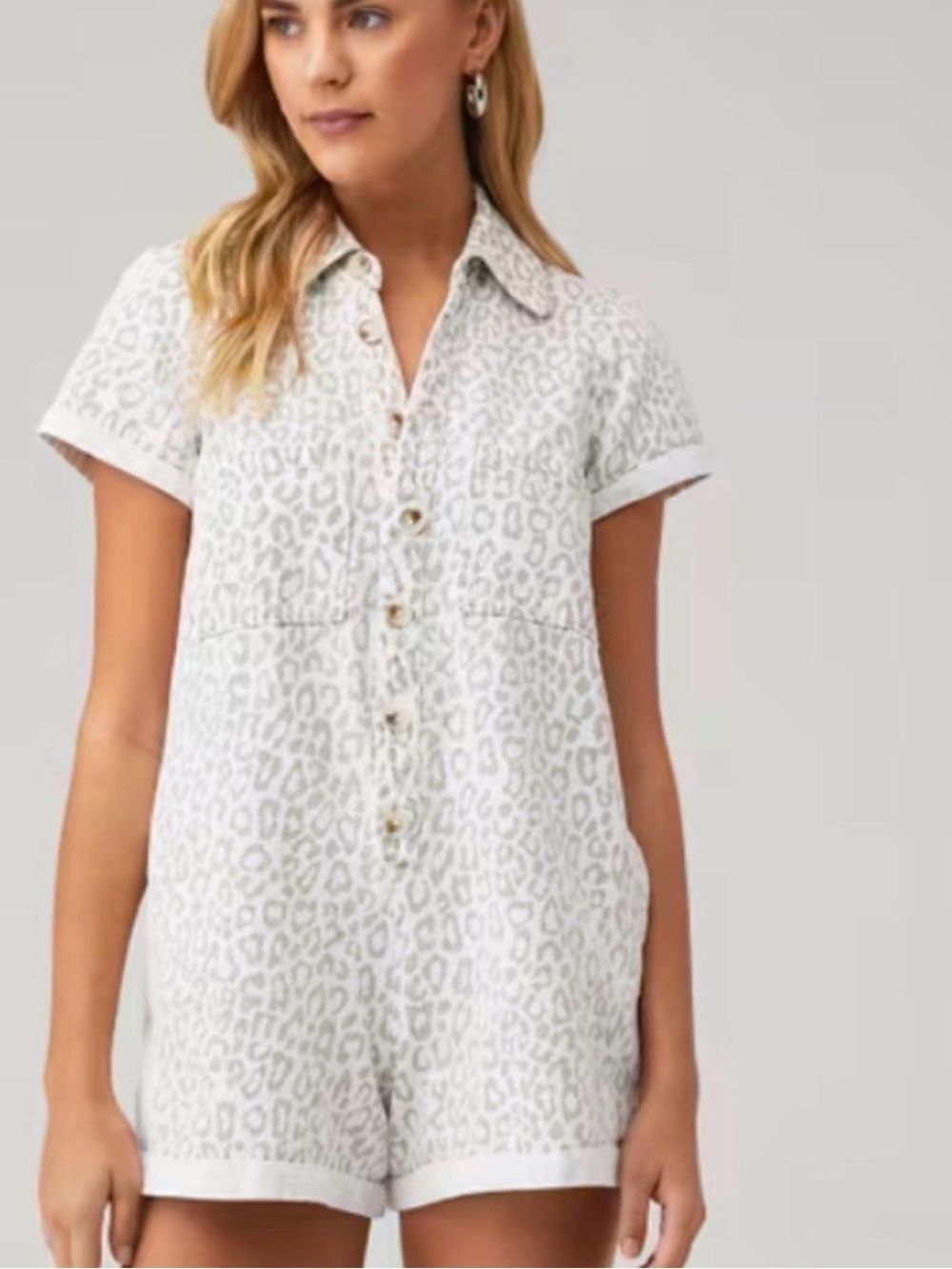 Show Me Your Mumu Women's Range Animal Print Romper in Sahara Leopard Size Small